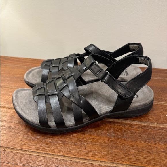 Earth Origins Black‎ Strappy Sandals Women’s 6.5 - Picture 2 of 8